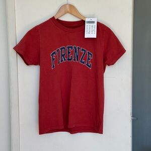 Brandy Melville Red Firenze Tee